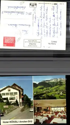 208672,Hotel Rössli Amden Totale Innenansicht Mehrbildkarte Kt St Gallen