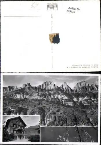 229636,Kurhaus Quarten Blick auf Walensee u. Churfirsten Bergkulisse Kt St. Gallen