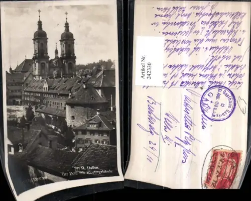 242330,St. Gallen Der Dom m. Klostergebäude