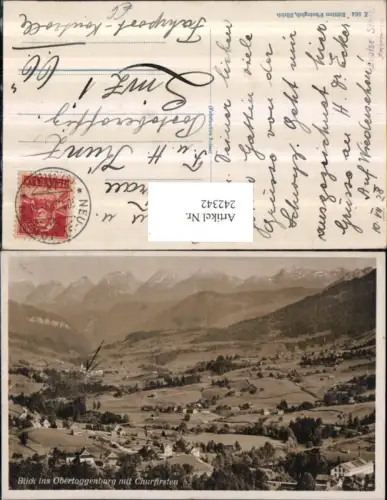 242342,Blick ins Obertoggenburg m. Churfirsten Kt St Gallen