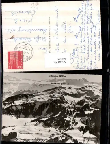 242355,Fliegeraufnahme 732 Flumserberg b. Flums m. Spitzmeilen Ziger Kt St Gallen