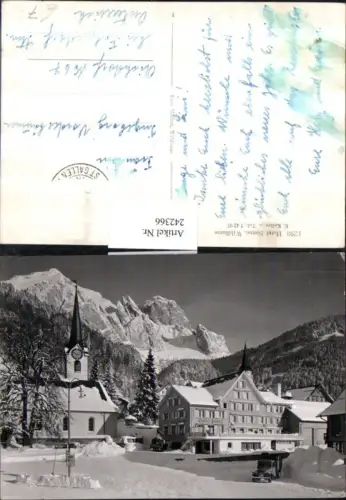 242366,Wildhaus Hotel Sonne m. Kirche Winterbild Kt St Gallen