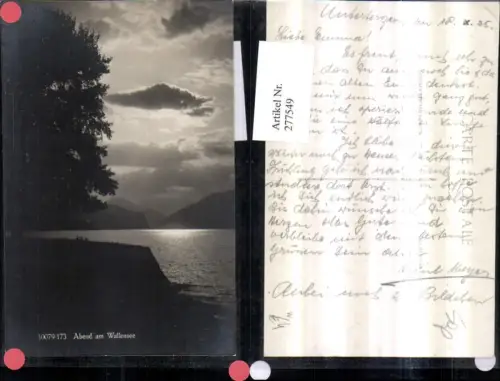 277549,Abend am Wallensee Walensee b. Walenstadt Partie Kt St Gallen
