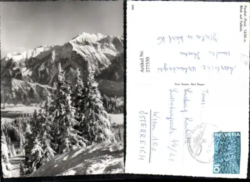 277550,Pardiel-Pizol Blick auf Falknis Bergkulisse Winterbild Kt St Gallen