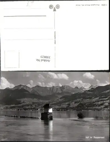 350823,Idyll b. Rapperswill Felskapelle Bergkulisse Kt St Gallen