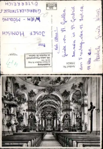 350824,St Gallen Kathedrale Kirche Innenansicht Kanzel