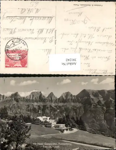 391242,Flumserberg Hotel Gamperdon Bergkulisse Kt St Gallen