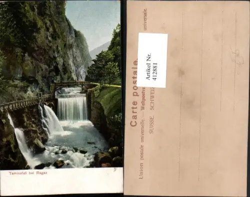 412881,Taminafall Wasserfall b. Ragaz Kt St Gallen