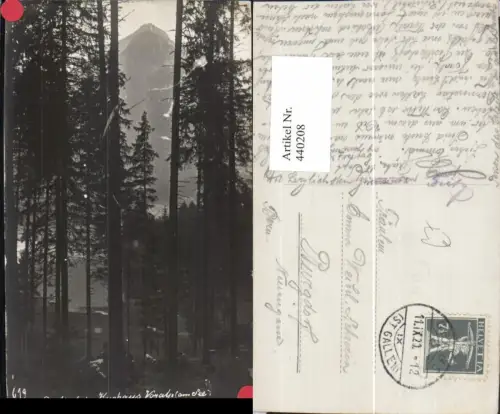 440208,Partie beim Kurhaus Voralp b. Grabs Bäume Kt St Gallen