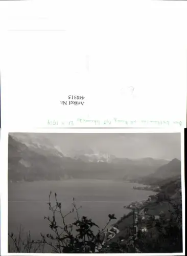 440315,Foto AK Murg b. Quarten Walensee See Bergkulisse Kt St Gallen