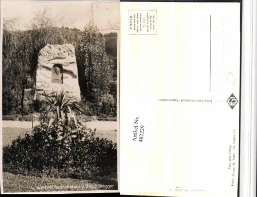482229,Wattwil Gedenkstein Ulrich Brägger Kt St Gallen