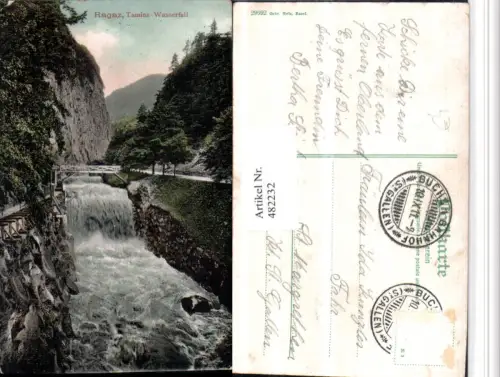 482232,Ragaz Tamina-Wasserfall Kt St Gallen