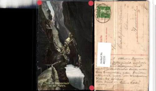 482235,Taminaschlucht Schlucht b. Bad Pfäfers Kt St Gallen