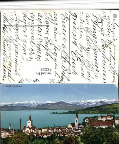 482263,Rorschach am Bodensee Totale Bergkulisse Kt St Gallen