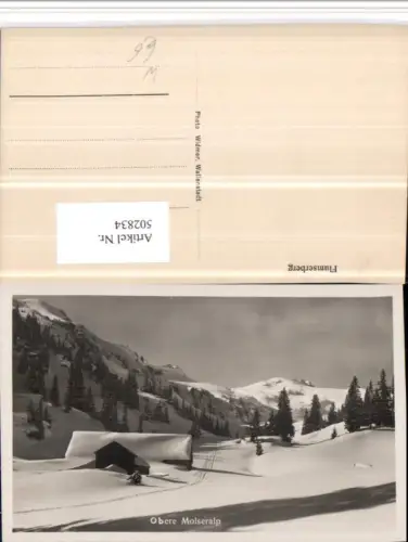 502834,Flumserberg b. Flums Obere Molseralp Winterbild Kt St Gallen