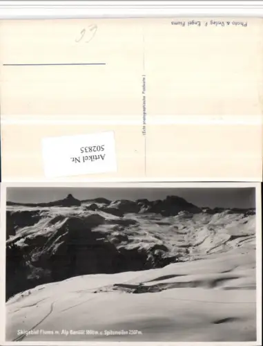 502835,Flums m. Alp Banüöl Bergkulisse Winterbild Kt St Gallen