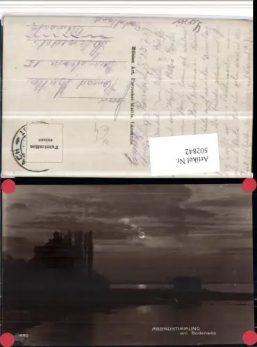 502842,Abendstimmung am Bodensee b. Rorschach Kt St Gallen