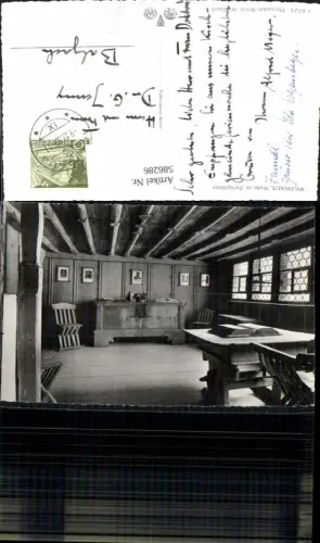586286,Foto Ak Wildhaus Stube in Zwinglihaus Interieur Switzerland
