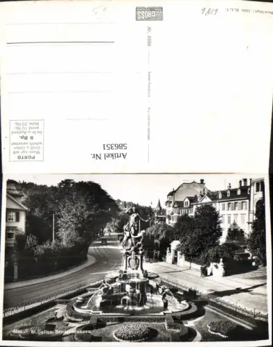 586351,Foto Ak St Gallen Broderbrunnen Brunnen Switzerland