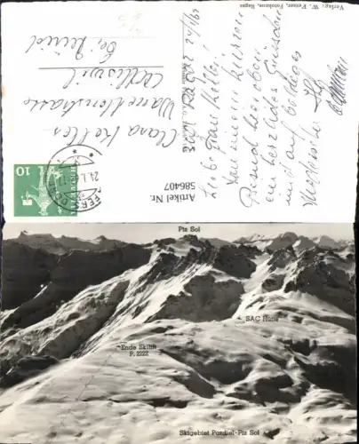 586407,Skigebiet Pardiel Piz Sol Wintersport b. Bad Ragaz Switzerland