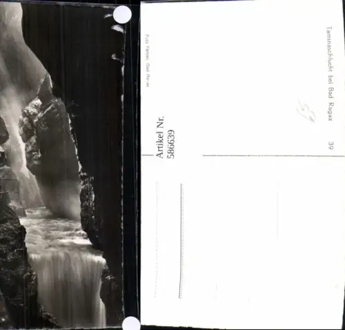 586639,Foto Ak Taminaschlucht b. Bad Ragaz Switzerland