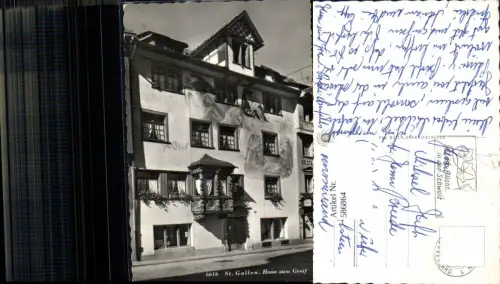 586864,Foto Ak St Gallen Haus zum Greif Switzerland