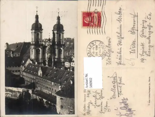 586902,Foto Ak St Gallen Innerer Klosterhof m. Dom Switzerland