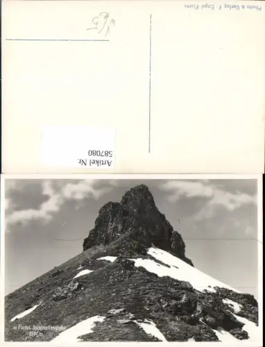 587080,Foto Ak Flums Spitzmeilengipfel Berggipfel Switzerland pub F. Engel 30