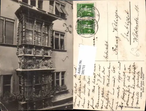 591711,St Gallen Marktgasse Erker Zum Kamel Switzerland