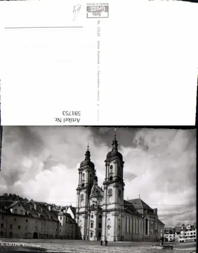591753,Foto Ak St Gallen Kathedrale Switzerland
