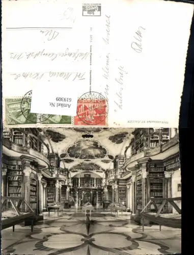 619309,Foto Ak St Gallen Stiftsbibliothek Bibliothek