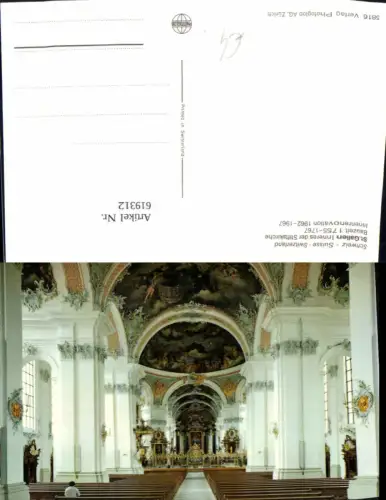 619312,St Gallen Inneres d. Stiftskirche Kirche