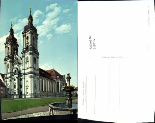 619315,Foto Ak St Gallen Stiftskirche Kirche Ansicht