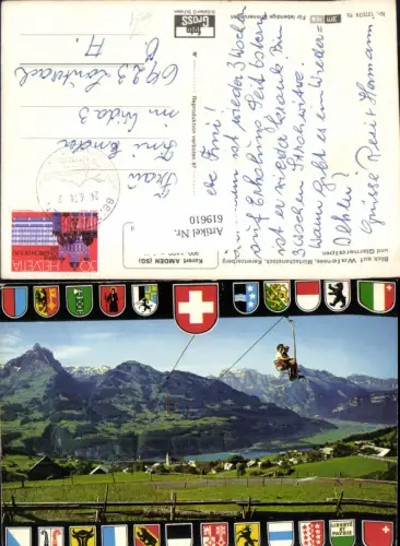 619610,Amden Blick auf Walensee Mürtschenstock Kerenzerberg u. Glarneralpen Sessellift