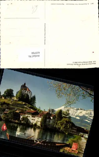 619700,Werdenberg b. Buchs m. Säntisgruppe Schloss Werdenberg