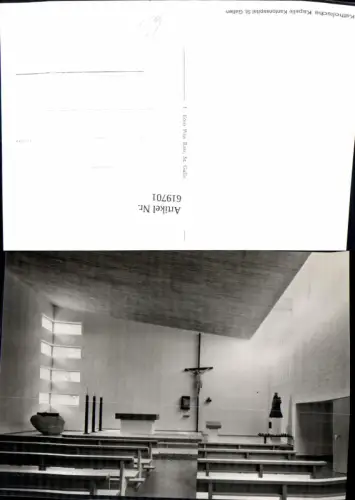 619701,Foto Ak St Gallen Kantonsspital Katholische Kapelle Innenansicht