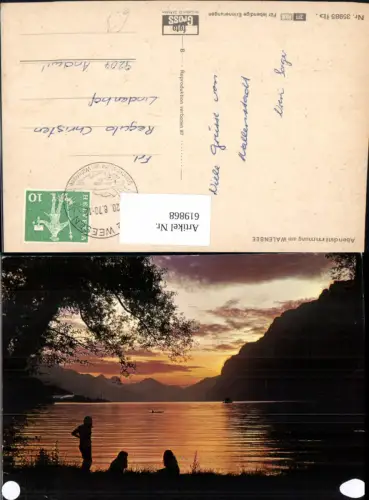 619868,Abendstimmung a. Walensee Weesen