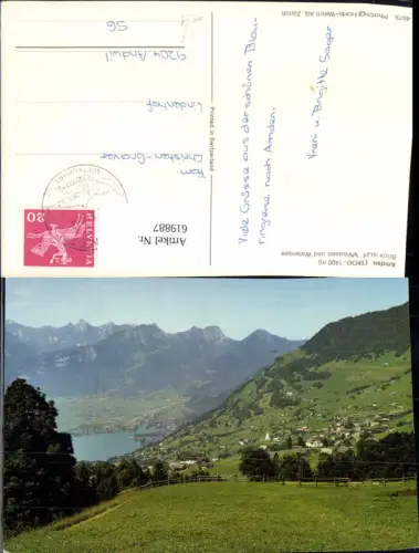 619887,Amden Blick auf Weesen u. Walensee
