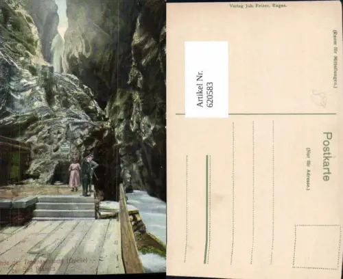 620583,Pfäfers Ende der Taminaschlucht Quelle b. Bad Pfäfers