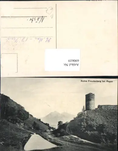 690619 Ruine Freudenberg b. Ragaz St. Gallen