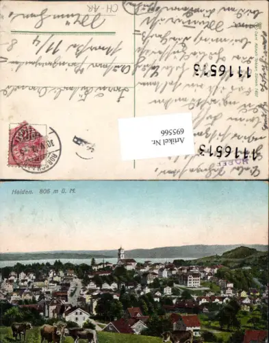 695566 Heiden am Bodensee St. Gallen pub Carl Künzli Tobler 1451