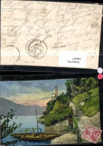 108437,Lago di Lugano Albogasio 1911 Boot Kanton Tessin