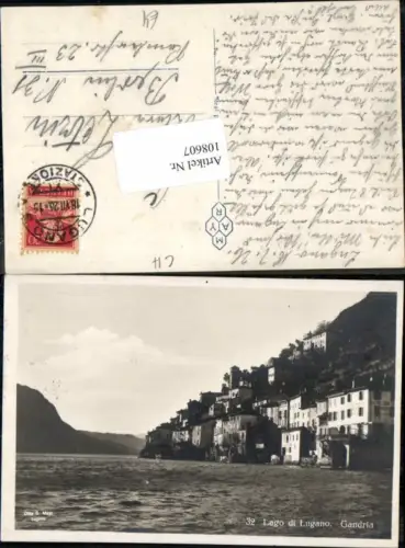 108607,Lago du Lugano Gandria Kt Tessin