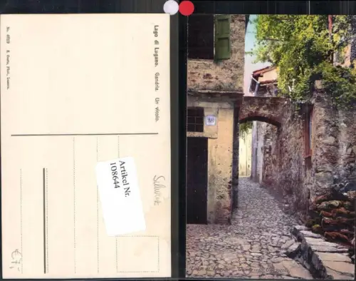 108644,Lago di Lugano Gandria Vicolo Kt Tessin