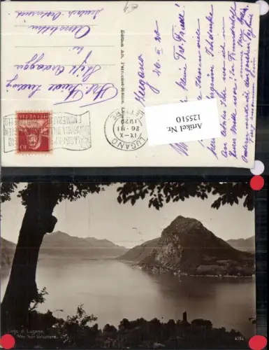125510,Lago di Lugano Monte San Salvatore Kt Tessin