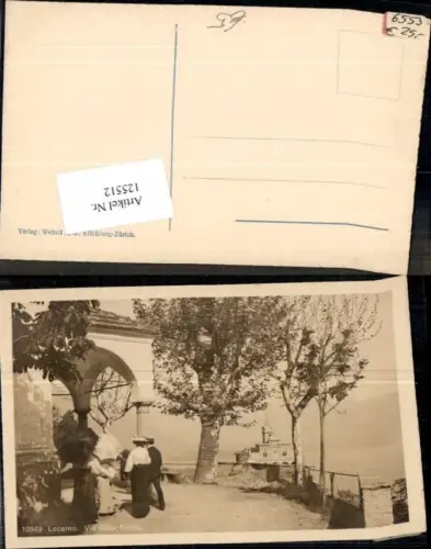 125512,Locarno via della Trinita Leute Schirm Kt Tessin