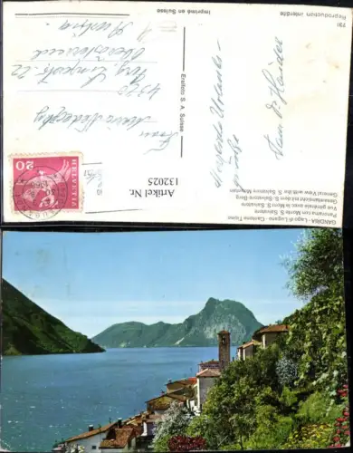 132025,Gandria Lago di Lugano Cantone Ticion Ansicht 1968 Kt. Tessin