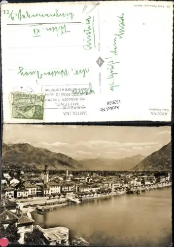 132038,Ascona Lago Maggiore Ansicht 1959 Kt. Tessin