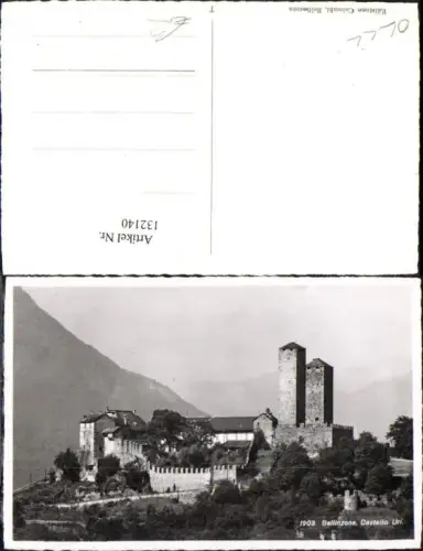 132140,Bellinzona Castello Uri Ansicht Festung Kt. Tessin