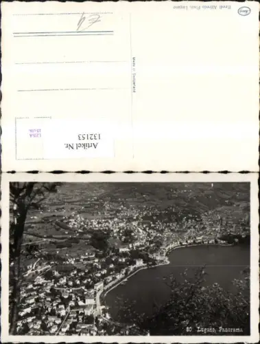 132153,Lugano Panorama Luftaufnahme Kt. Tessin
